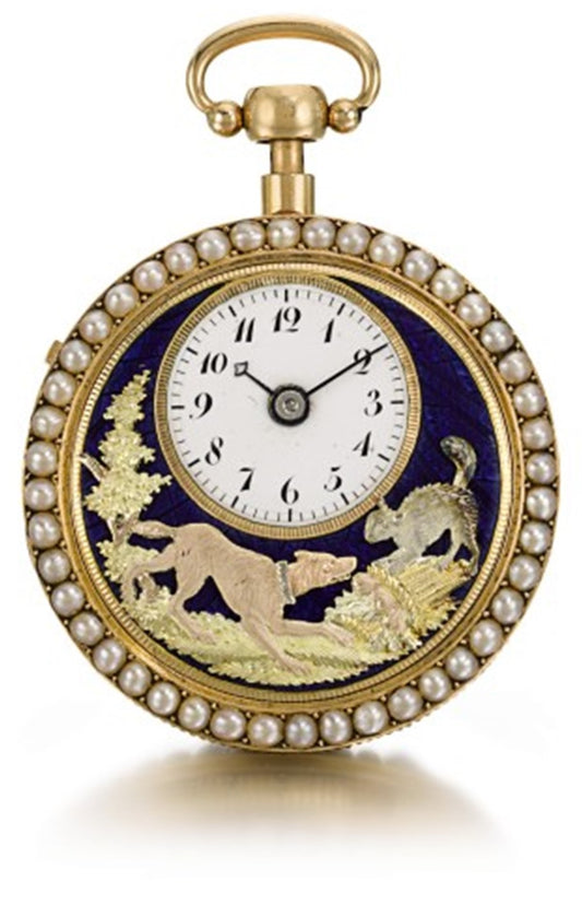 "The Barking Dog" quarter repeating automation pocket watch by Piguet & Meylan Made for the Chinese Market