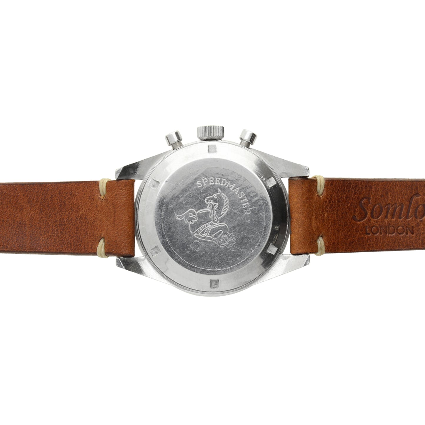 Stainless steel OMEGA Speedmaster ref. 2998-62 chronograph wristwatch. Made 1962