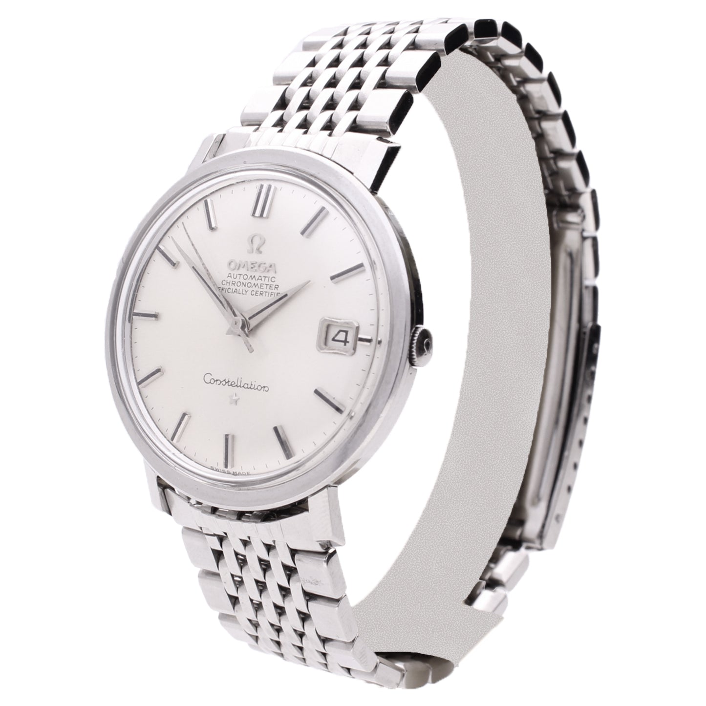 Stainless steel OMEGA Constellation automatic chronometer wristwatch. Made 1965