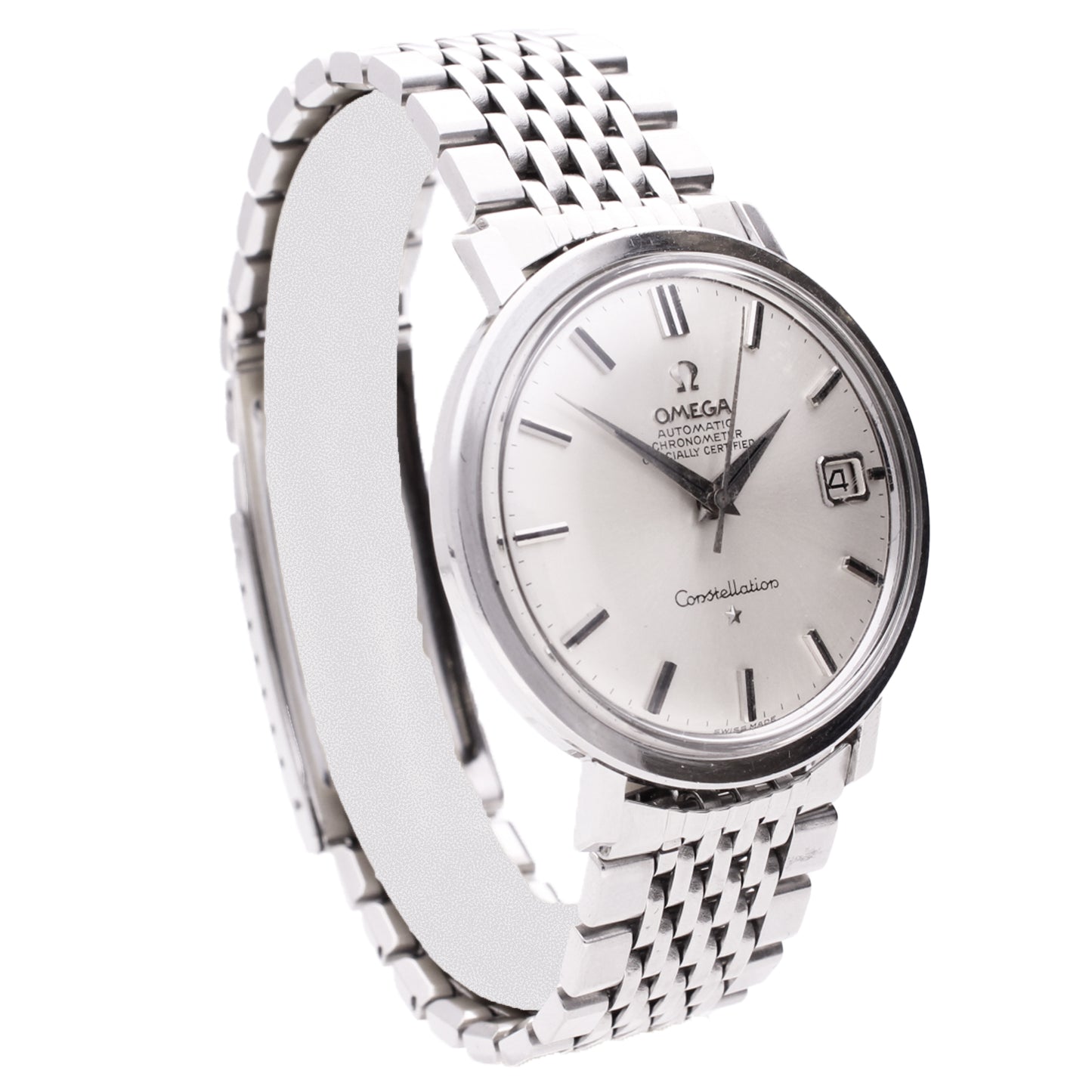 Stainless steel OMEGA Constellation automatic chronometer wristwatch. Made 1965