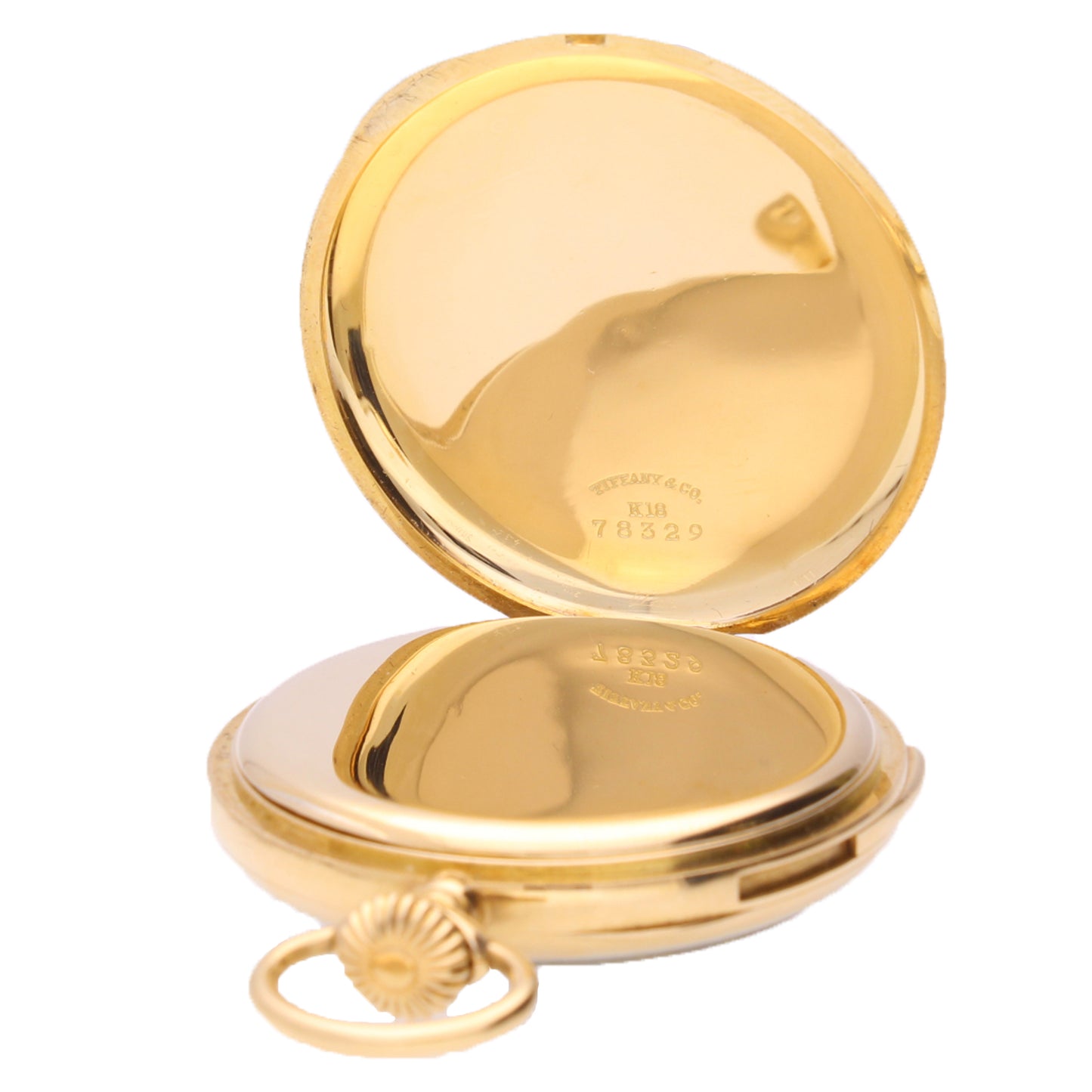 18ct yellow gold Tiffany open faced minute repeating pocketwatch. Made 1888