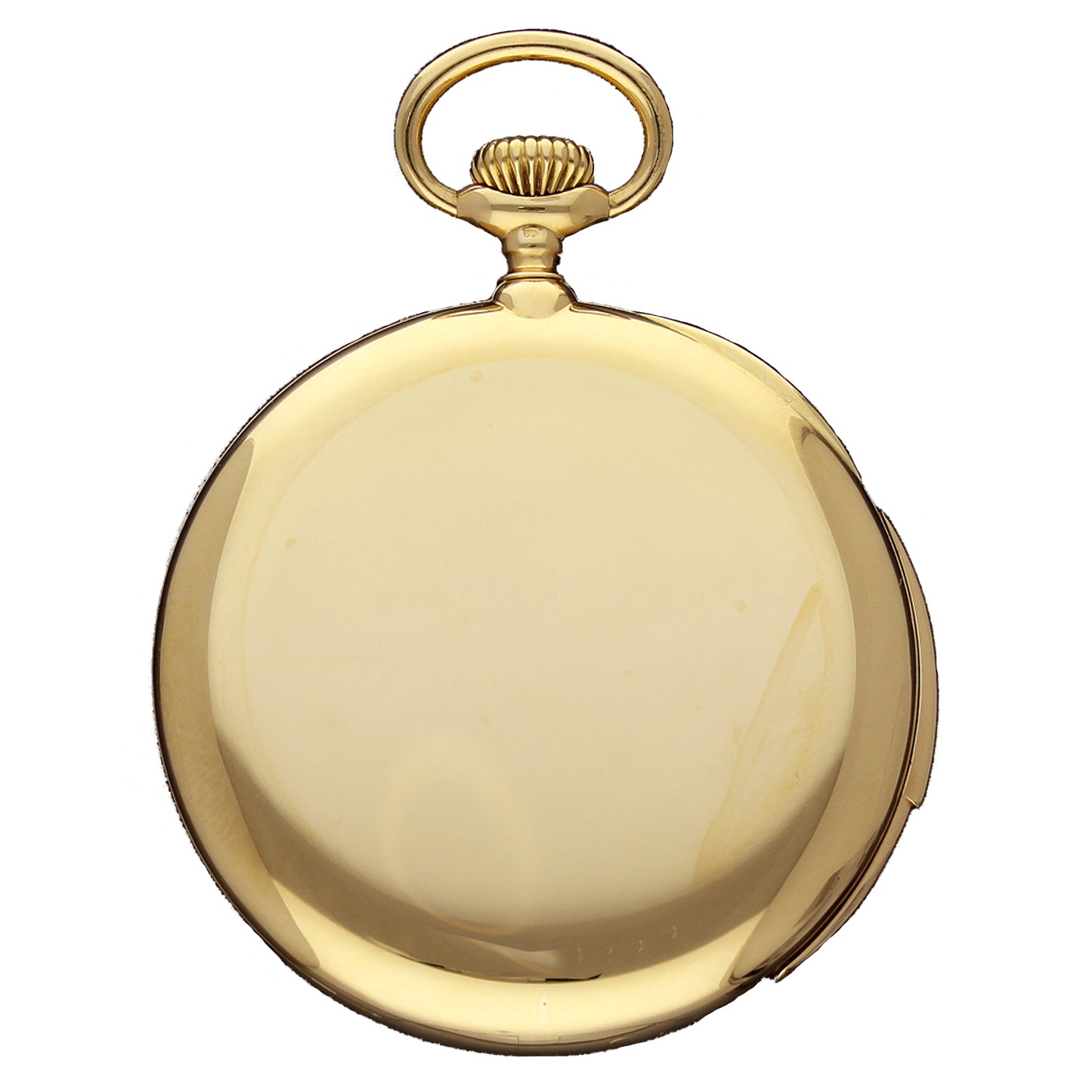 18ct yellow gold Patek Philippe, open face minute repeating pocket watch. Made 1905