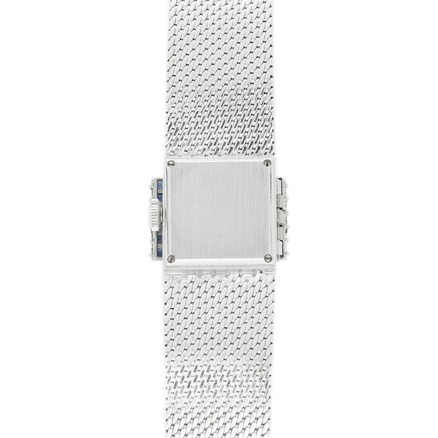 18ct white gold Patek Philippe ref. 3319 diamond & sapphire set bracelet watch. Made 1967