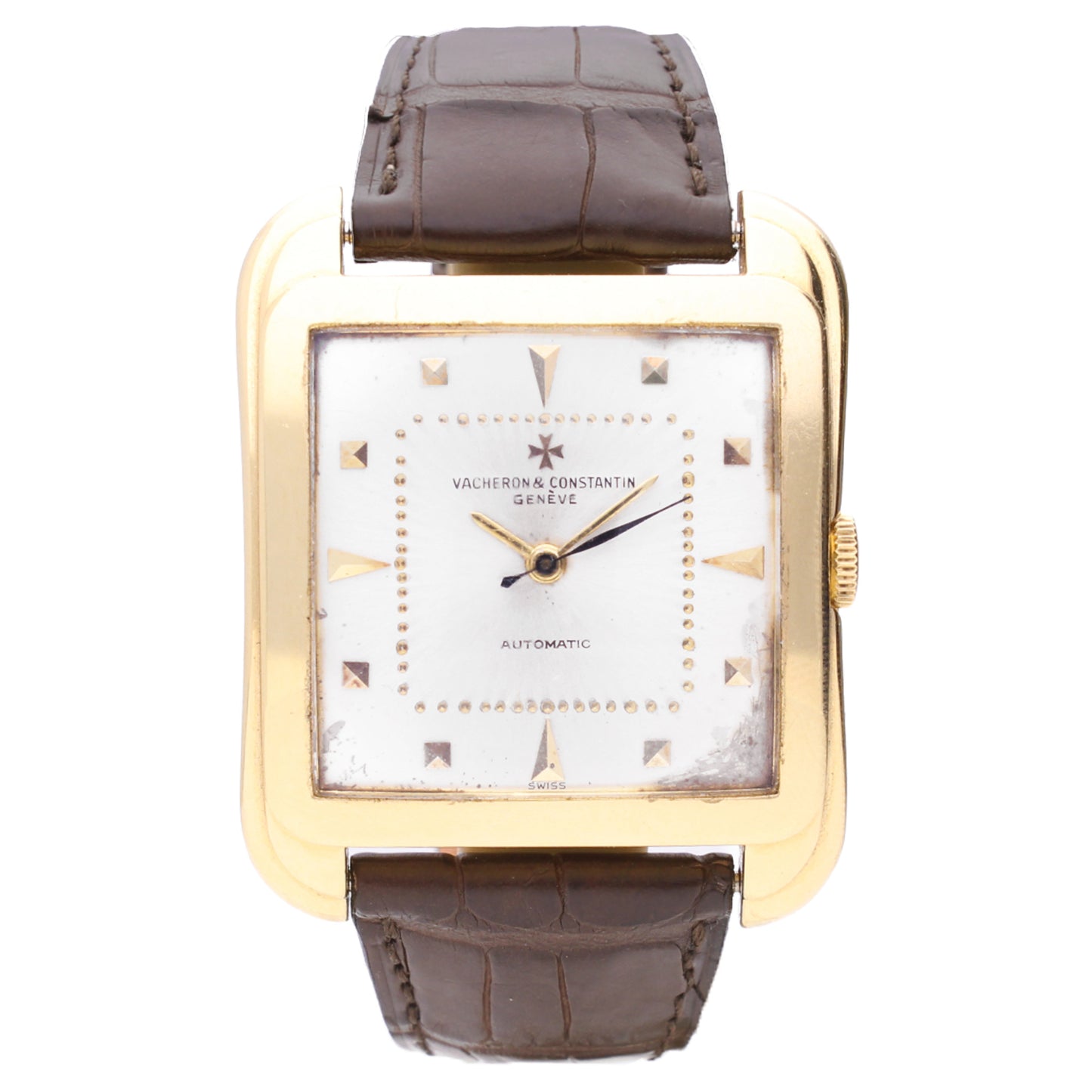 18ct yellow gold Vacheron & Constantin ref. 4737 ''Cioccolatone'' automatic wristwatch. Made 1955