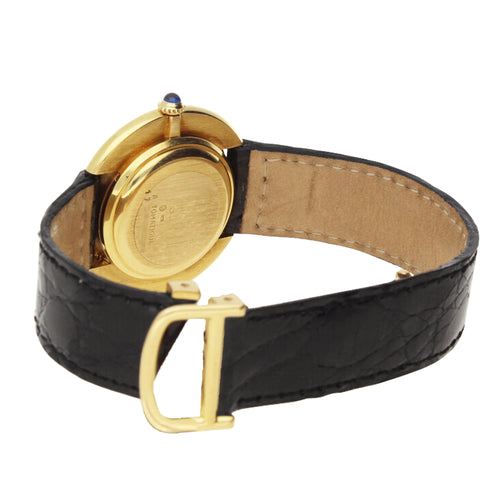 18ct yellow gold Cartier Vendôme automatic wristwatch. Made 1970's