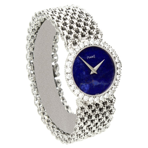 18ct white gold Piaget ref. 9190 bracelet watch. Made 1970's