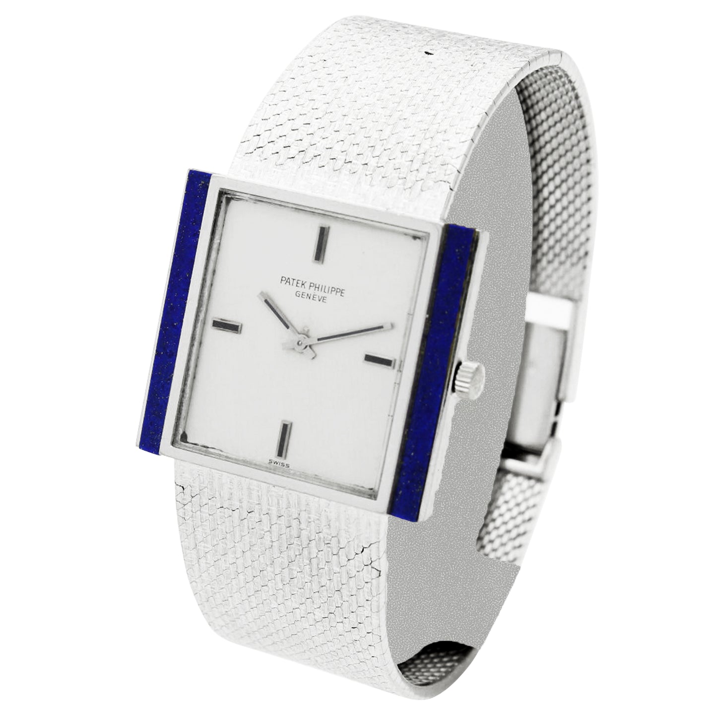 18ct white gold Patek Philippe ref. 3578/1 bracelet watch. Made 1974