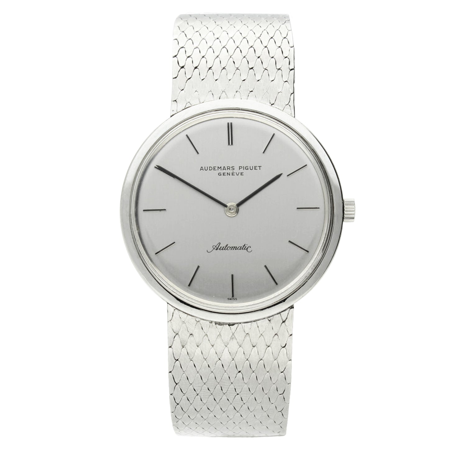 Stainless steel Audemars Piguet ref. 14538 automatic bracelet watch. Made 1960