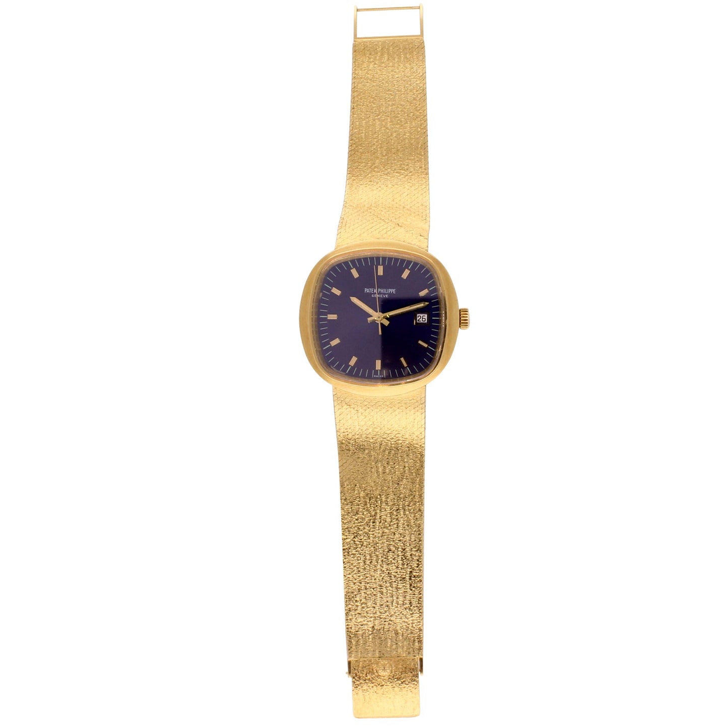 18ct yellow gold Patek Philippe ref. 3587/2 BETA 21 bracelet watch. Made 1971