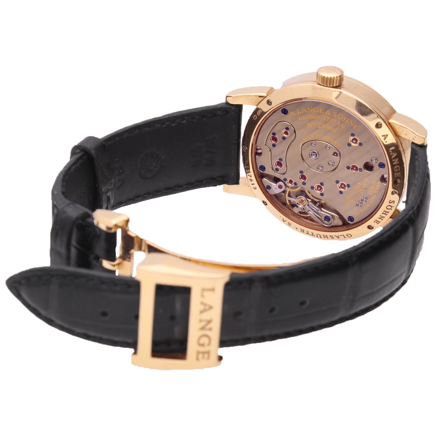 18ct rose gold A. Lange & Söhne 'Little Lange 1' wristwatch. Made 2000