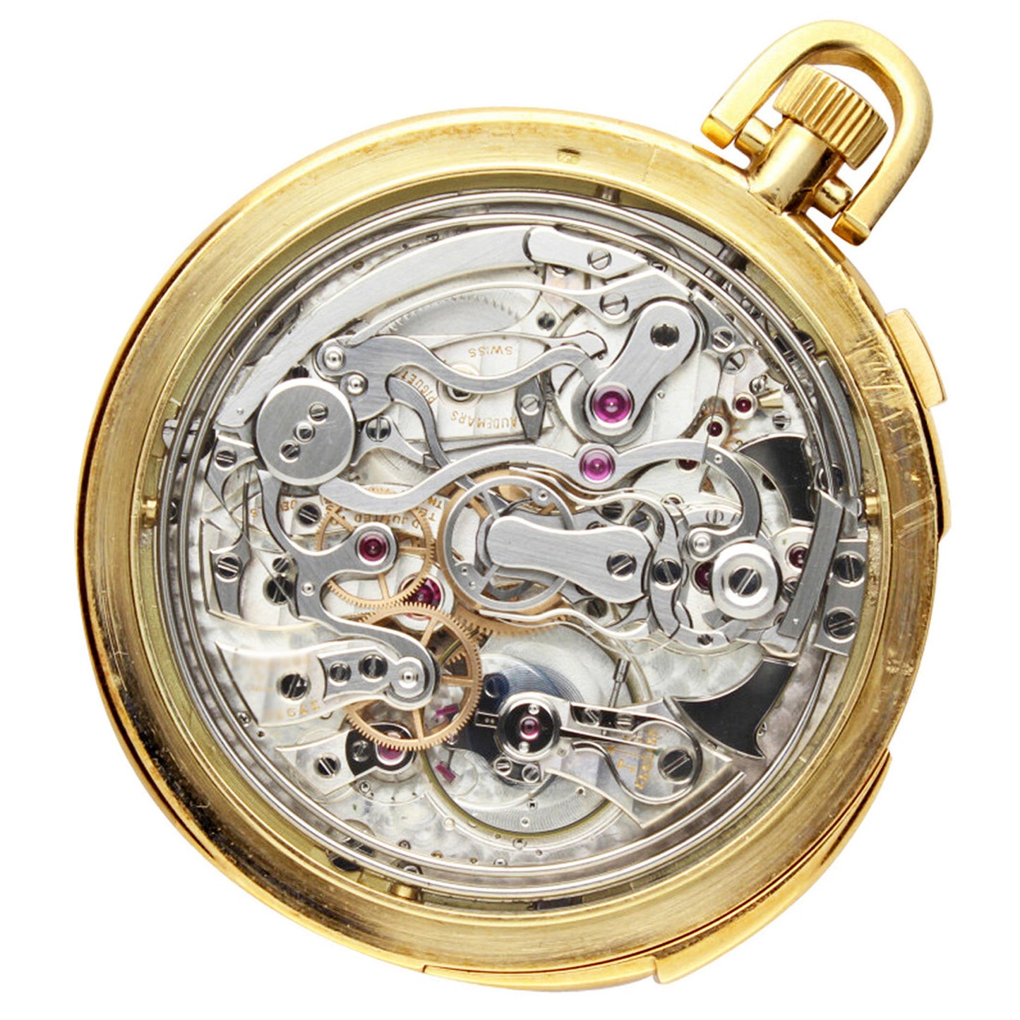 18ct yellow gold Audemar Piguet ref. 5526 minute repeating perpetual calendar, astronomic 'Grande complication' pocket watch. Made 1964
