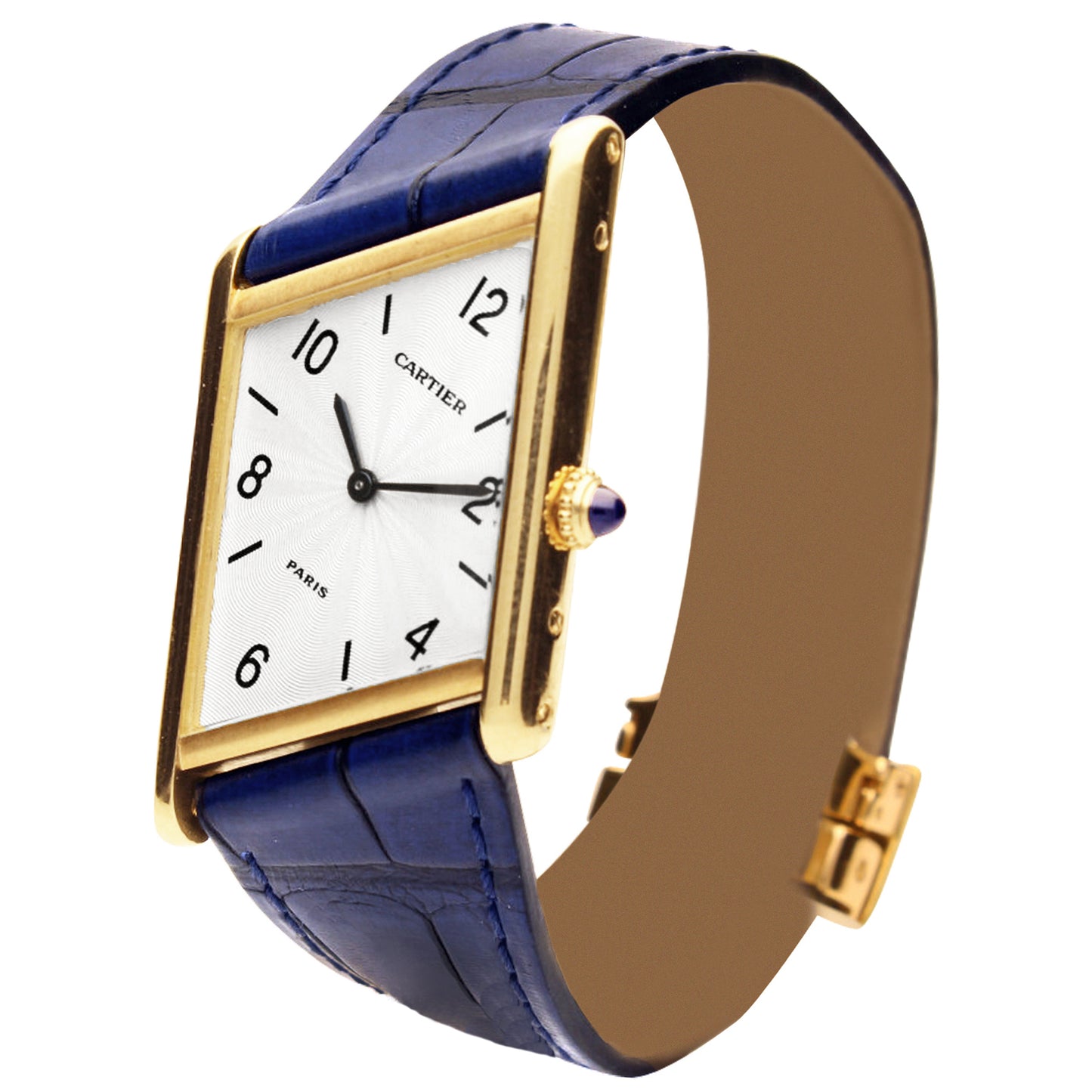 18ct yellow gold Cartier Asymétrique wristwatch. Made 1996