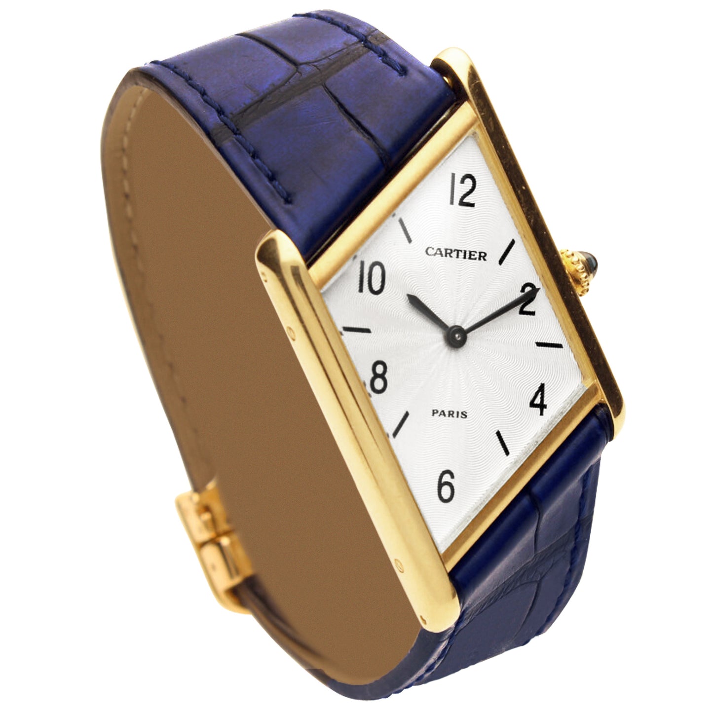 18ct yellow gold Cartier Asymétrique wristwatch. Made 1996