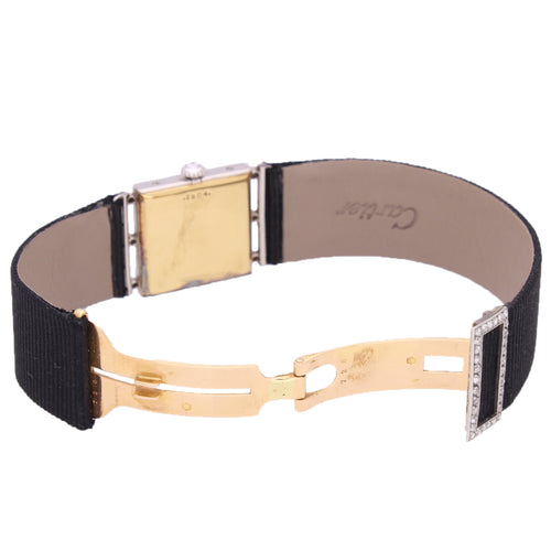 Platinum and dismond set Cartier wristwatch. Made 1920's