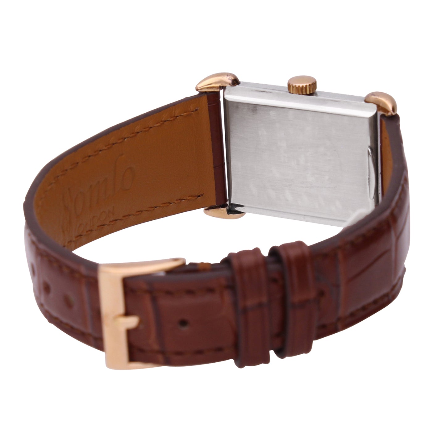 18ct rose gold & steel Patek Philippe, reference 1530/1 wristwatch. Made 1942