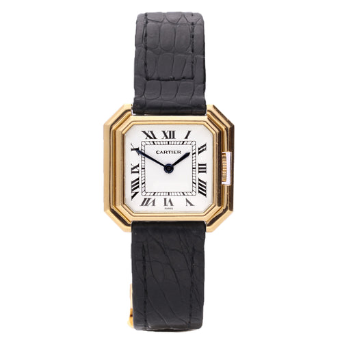 18ct yellow gold Cartier Ceinture wristwatch. Made 1970's