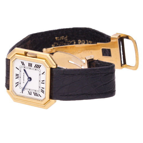 18ct yellow gold Cartier Ceinture wristwatch. Made 1970's