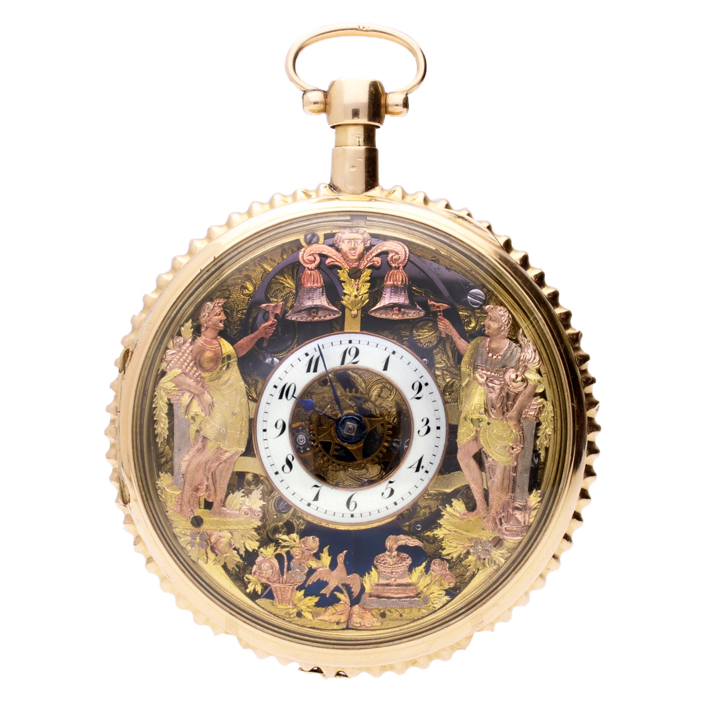 18ct yellow gold Swiss Jaquemart pocketwatch. Made 1815