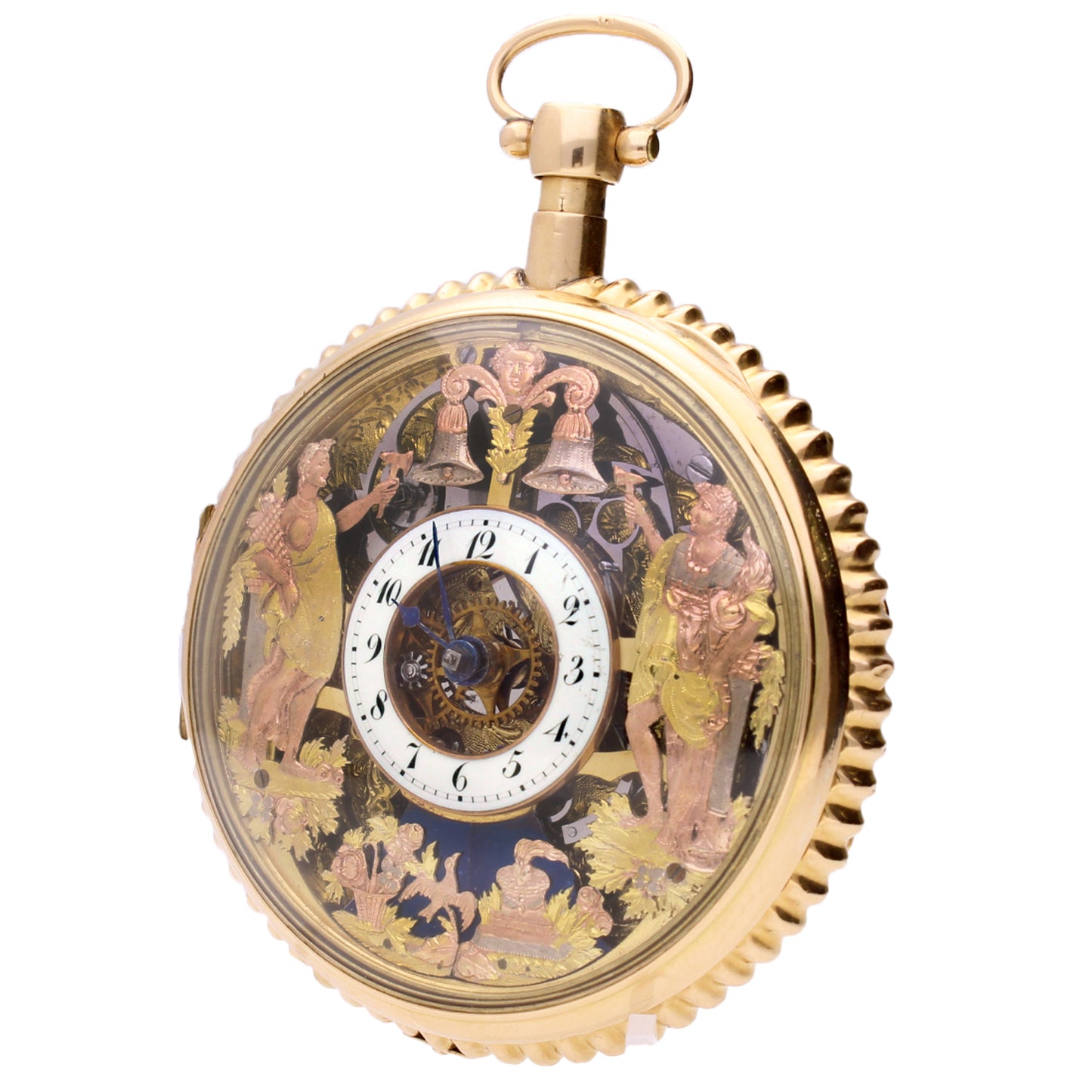 18ct yellow gold Swiss Jaquemart pocketwatch. Made 1815