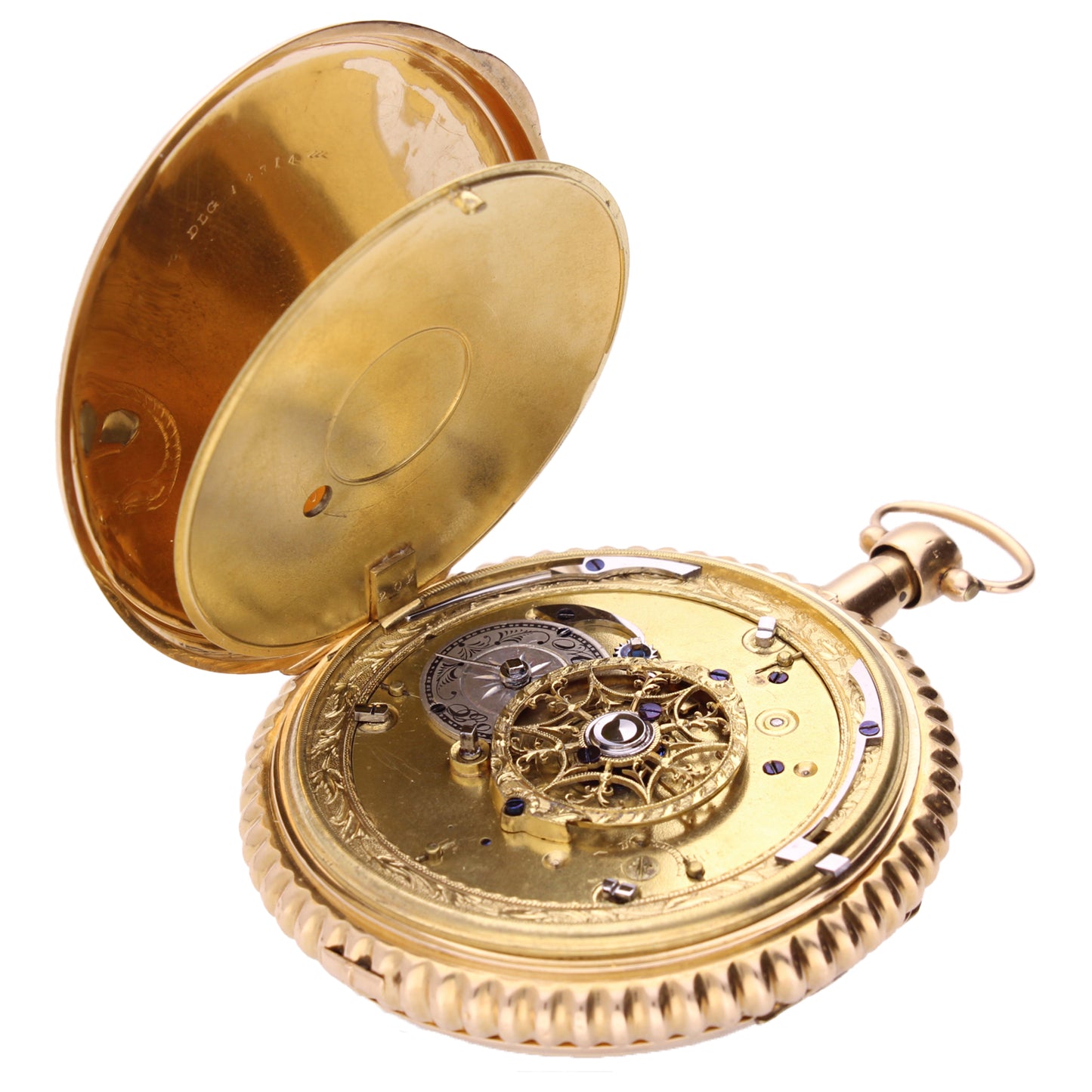 18ct yellow gold Swiss Jaquemart pocketwatch. Made 1815