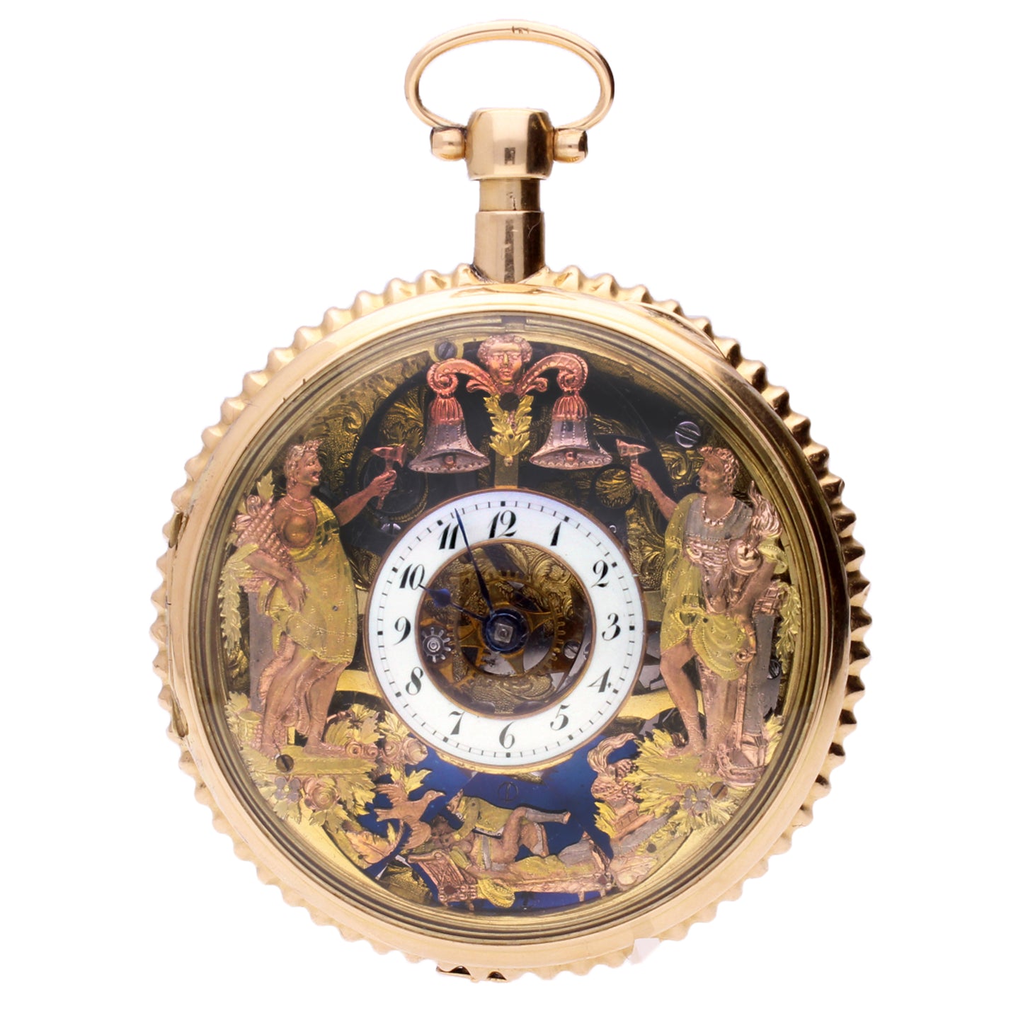 18ct yellow gold Swiss Jaquemart pocketwatch. Made 1815