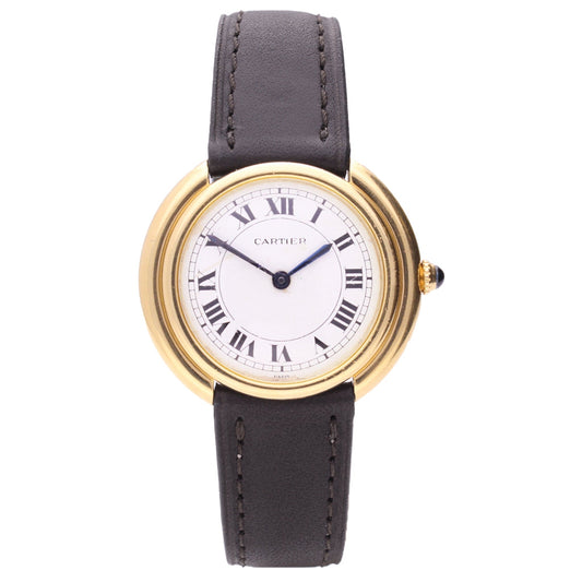 18ct yellow gold Cartier Vendôme wristwatch. Made 1970