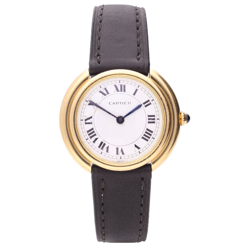 18ct yellow gold Cartier Vendôme wristwatch. Made 1970