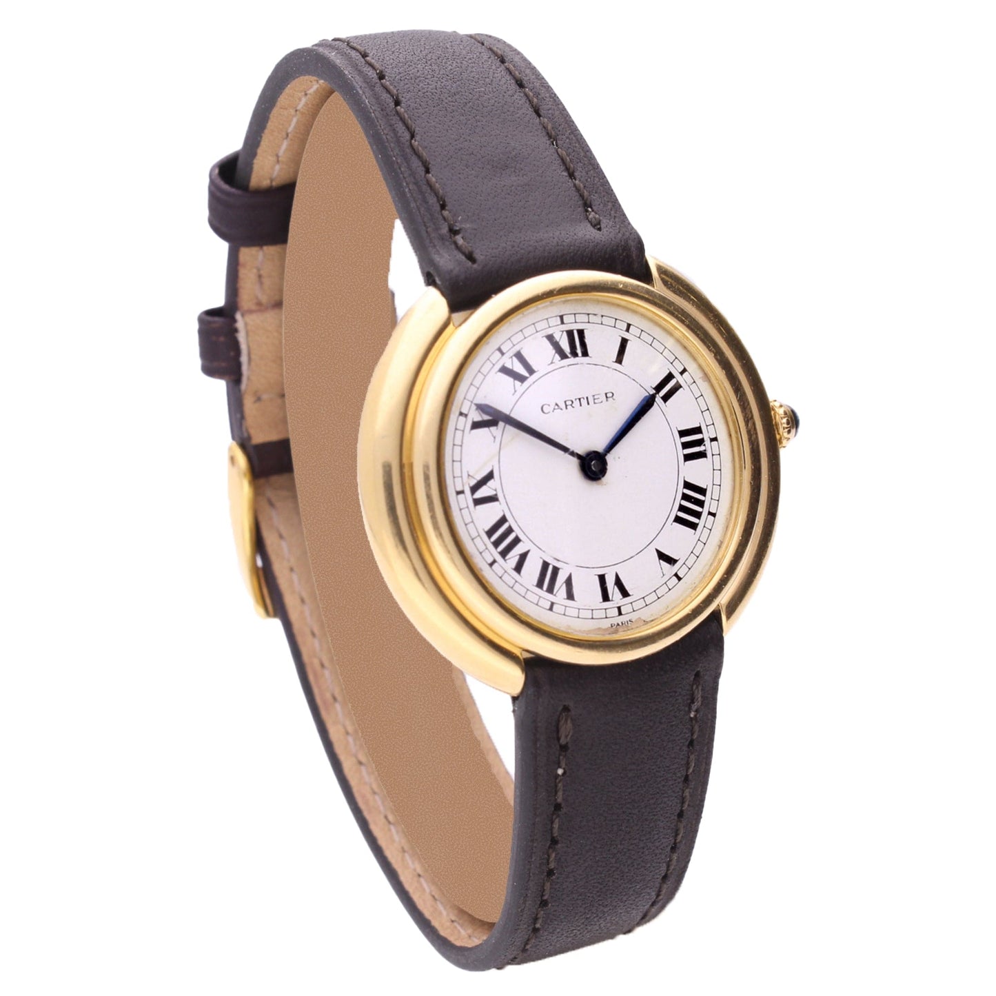 18ct yellow gold Cartier Vendôme wristwatch. Made 1970