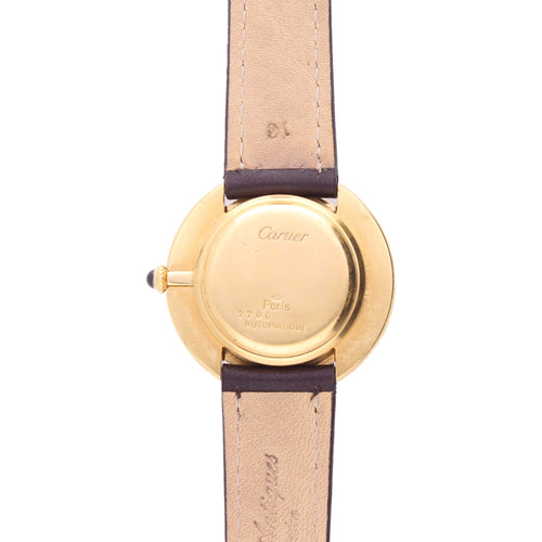 18ct yellow gold Cartier Vendôme wristwatch. Made 1970