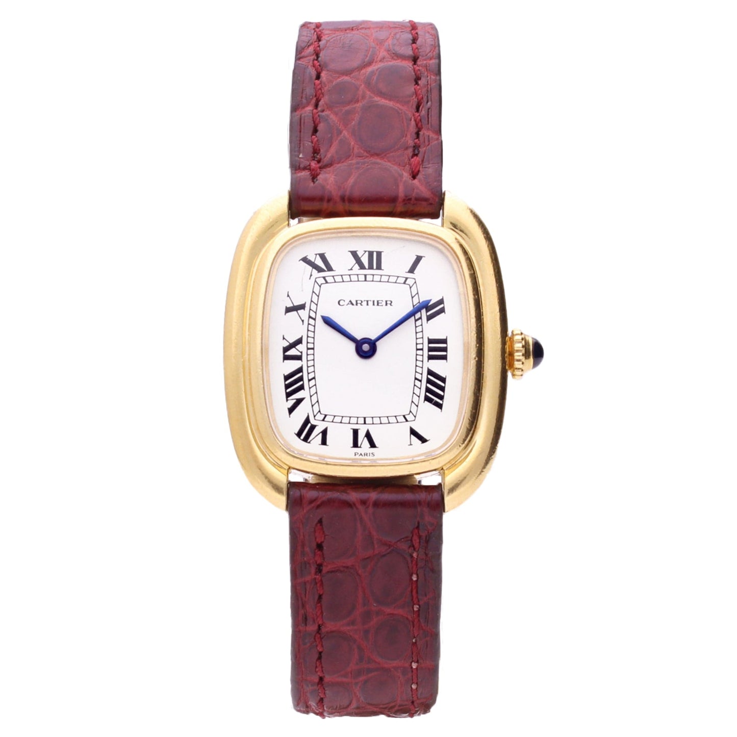 18ct yellow gold Cartier ref. 78079 'Gondole' wristwatch. Made 1970