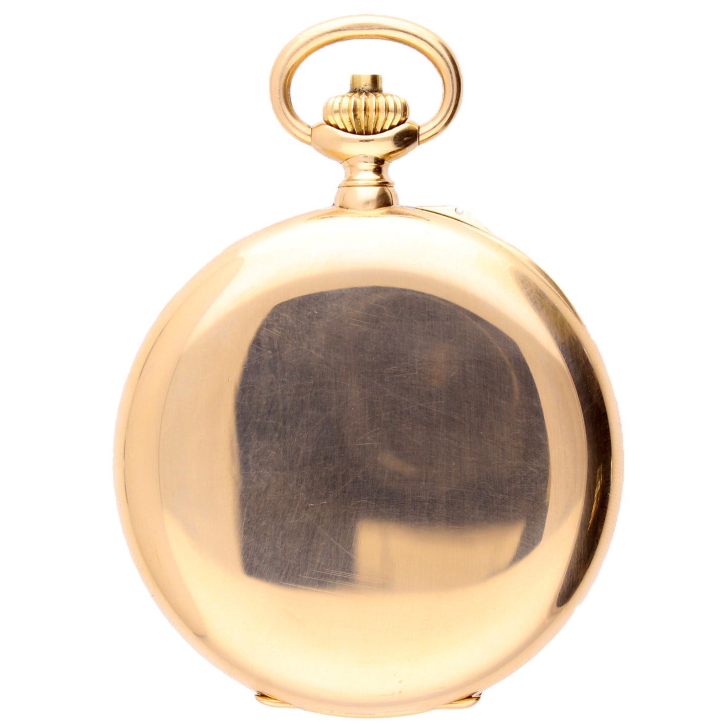 18ct yellow gold Patek Philippe open face chronograph pocketwatch. Made 1924