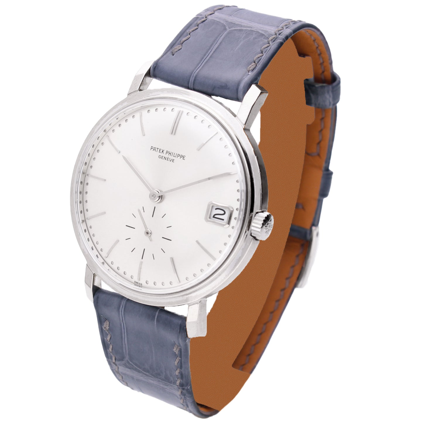 18ct white gold Patek Philippe ref. 3445 Calatrava automatic wristwatch. Made 1971