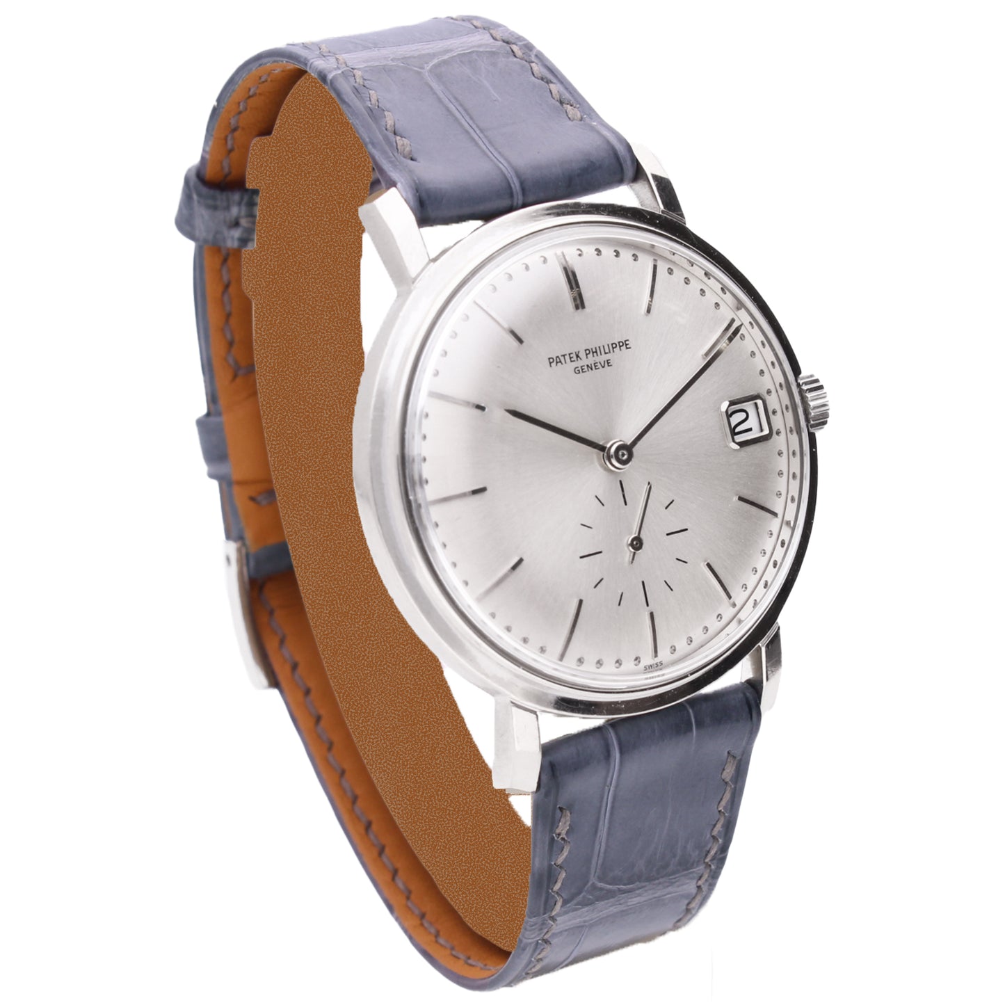 18ct white gold Patek Philippe ref. 3445 Calatrava automatic wristwatch. Made 1971