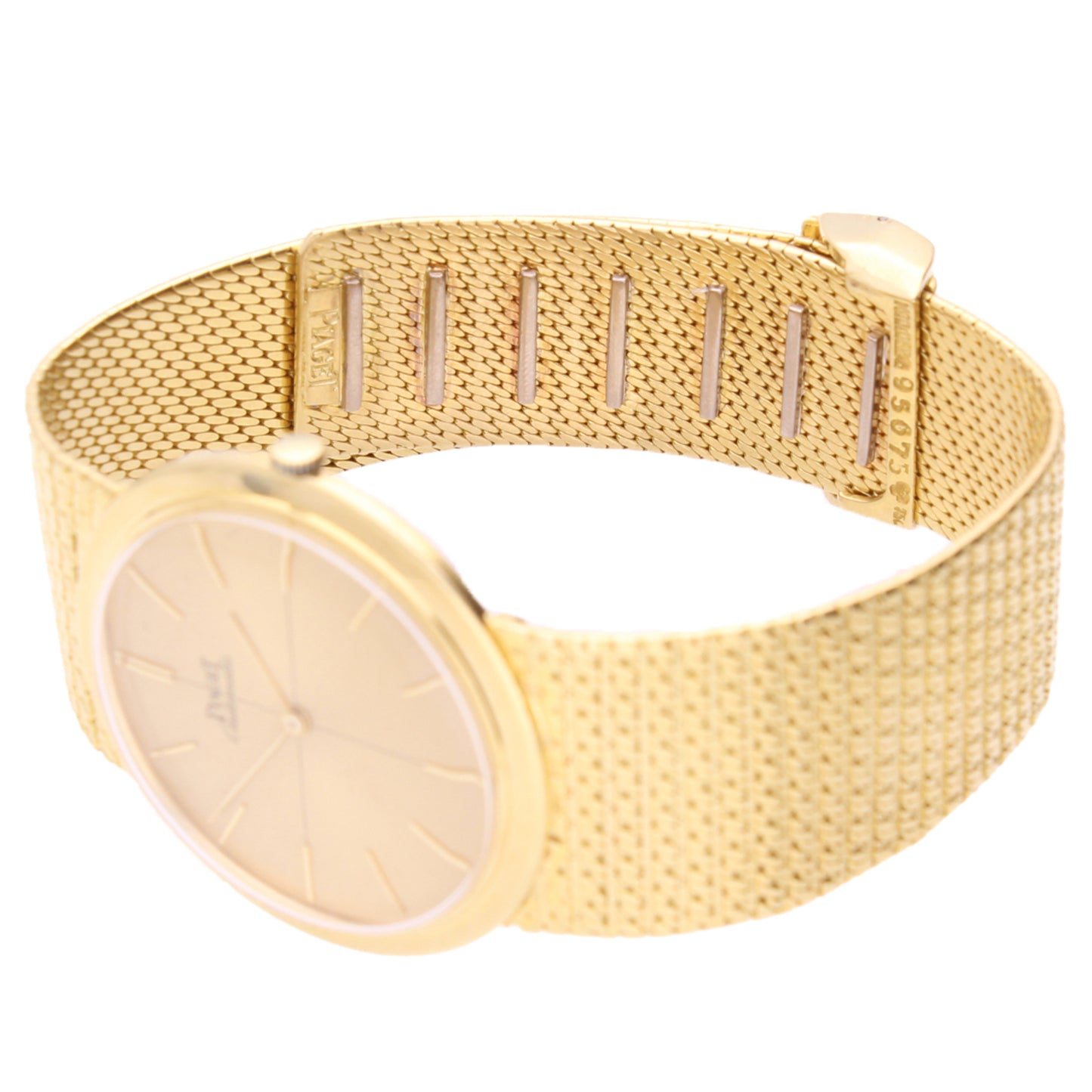 18ct yellow gold Piaget ref. 12101 Automatic bracelet watch. Made 1980