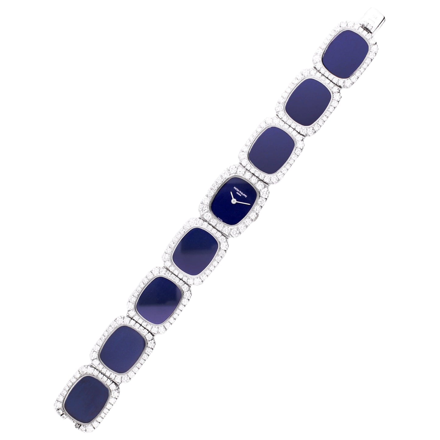 18ct white gold and diamond set Patek Philippe ref. 4122/1 Ellipse bracelet watch. Made 1973