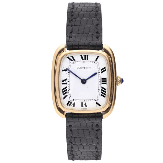 18ct yellow gold Cartier ref. 17010 'Gondole' automatic wrsitwatch. Made 1970