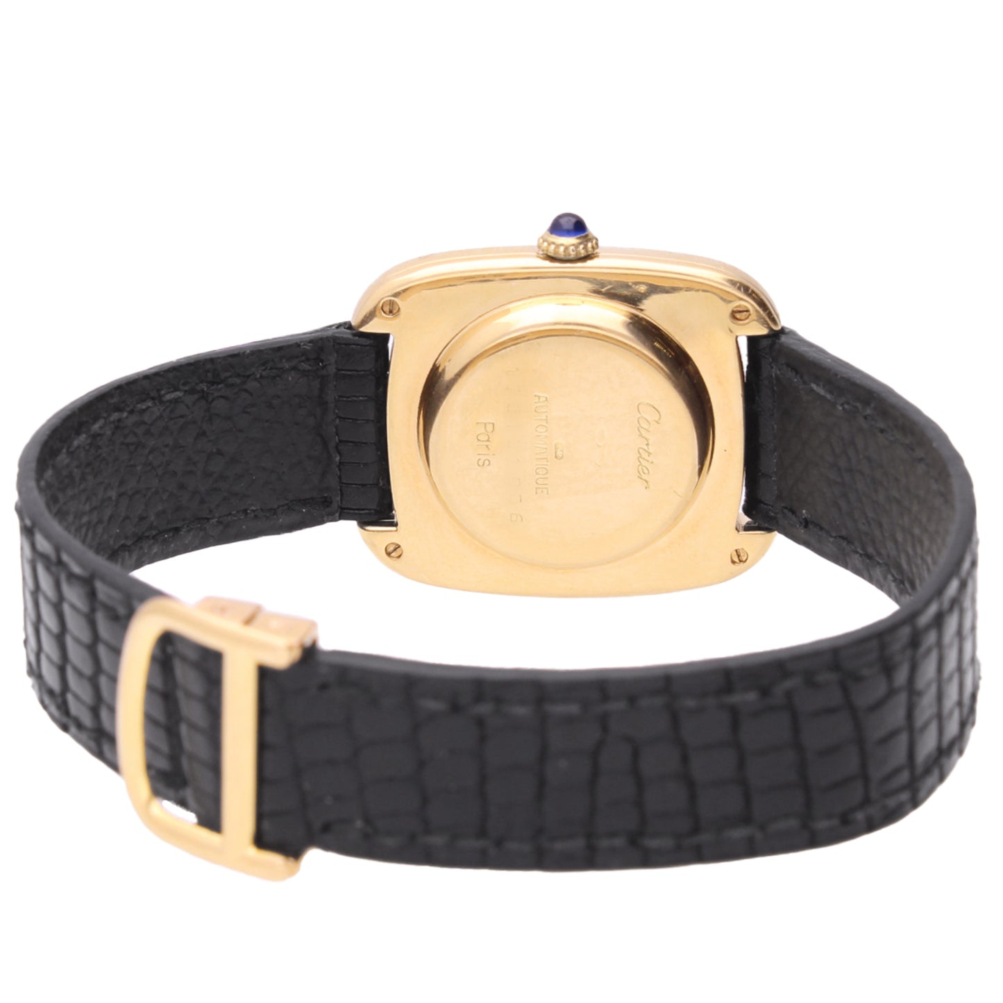18ct yellow gold Cartier ref. 17010 'Gondole' automatic wrsitwatch. Made 1970