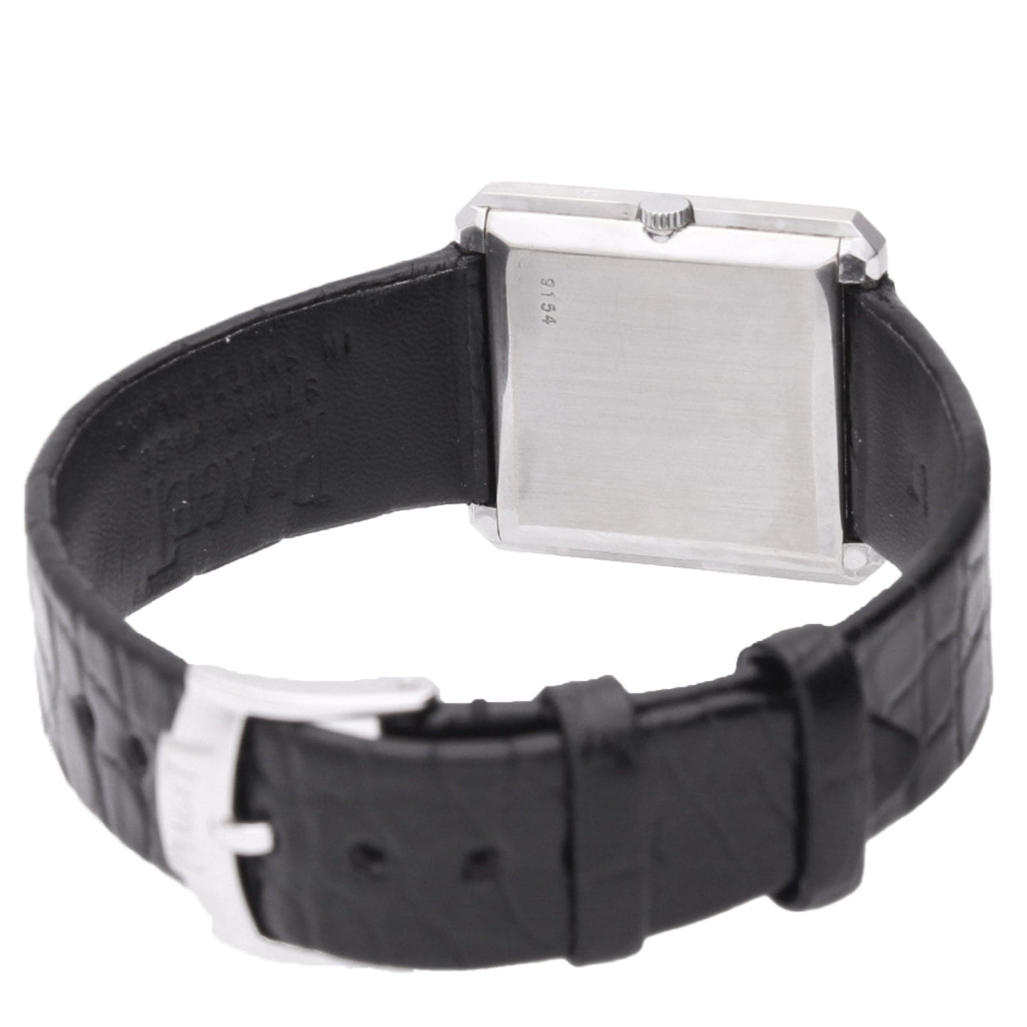 18ct white gold Piaget ref. 9154 Protocole wristwatch with onyx/turquoise dial. Made 1975