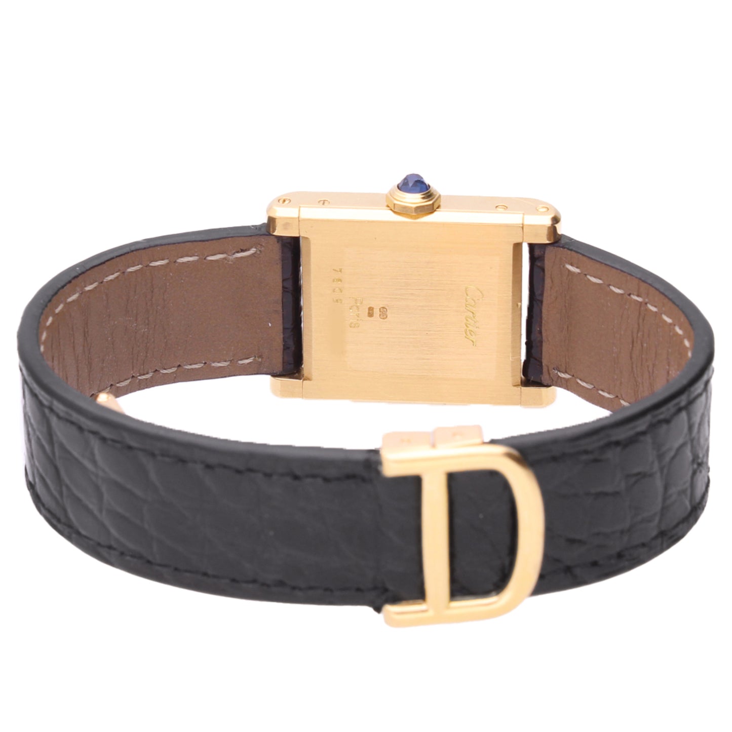 18ct yellow gold Cartier Tank Normale wristwatch. Made 1970