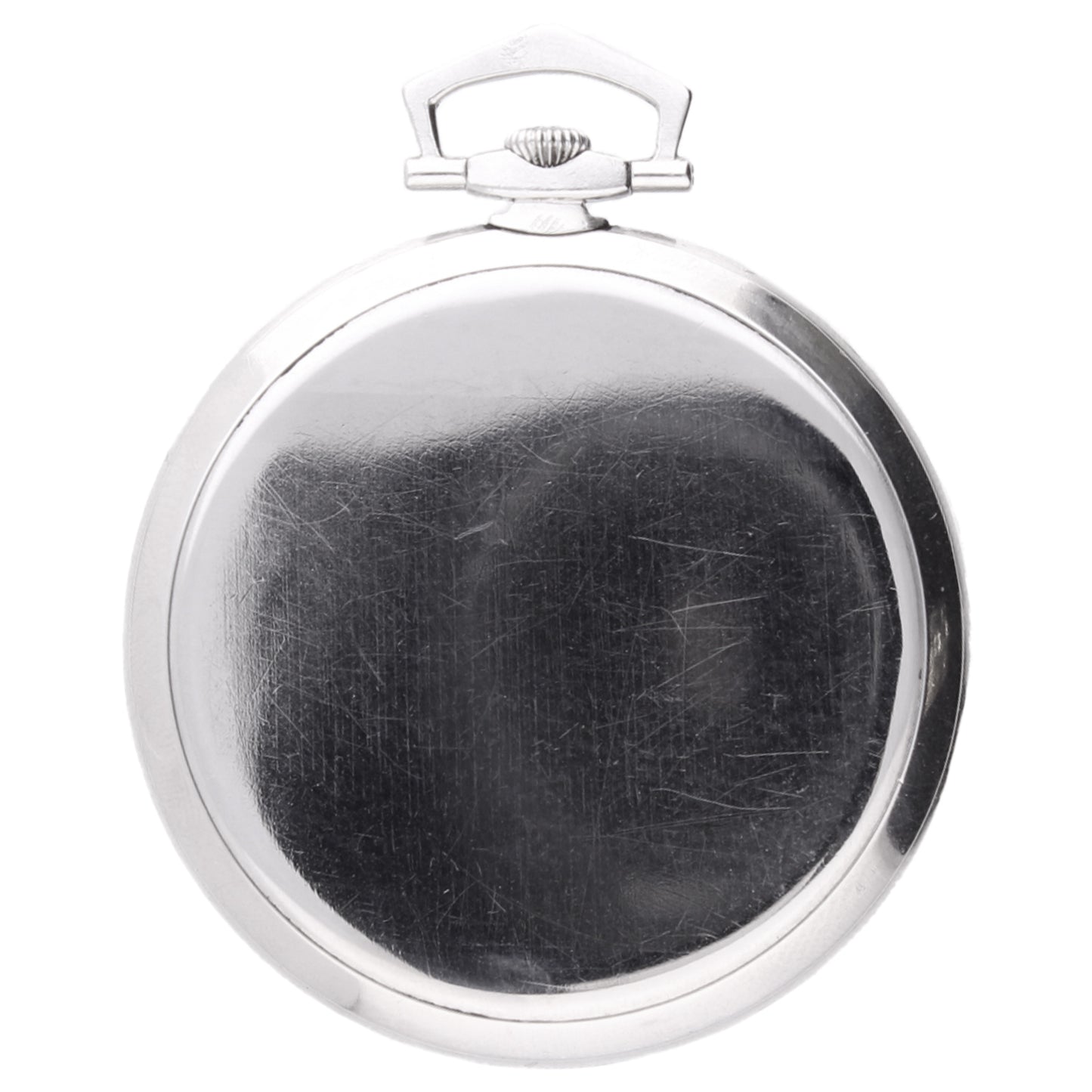 Platinum Patek Philippe open face pocket watch with Breguet numerals.