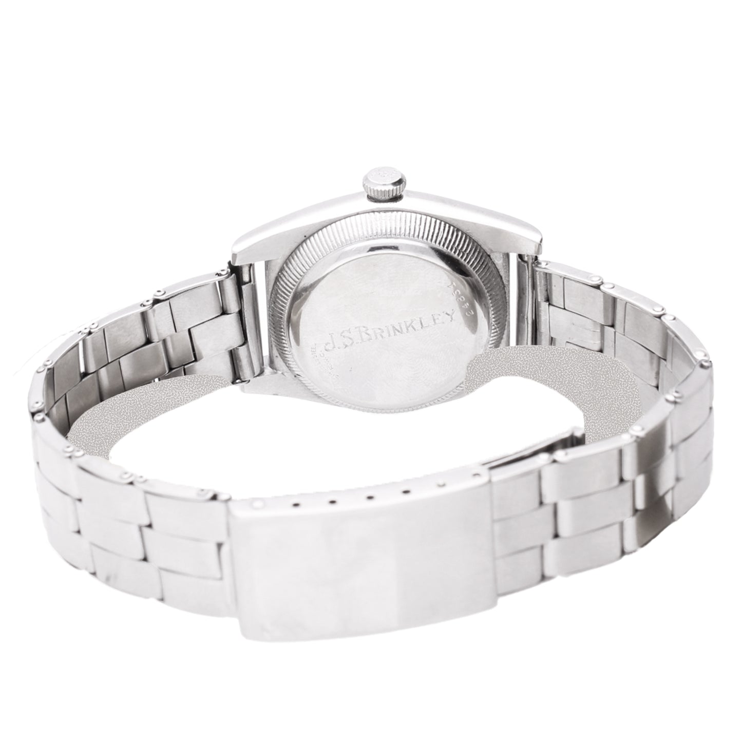 Stainless steel Rolex ref. 2940 'Bubbleback' Oyster Perpetual bracelet watch with black dial. Made 1940