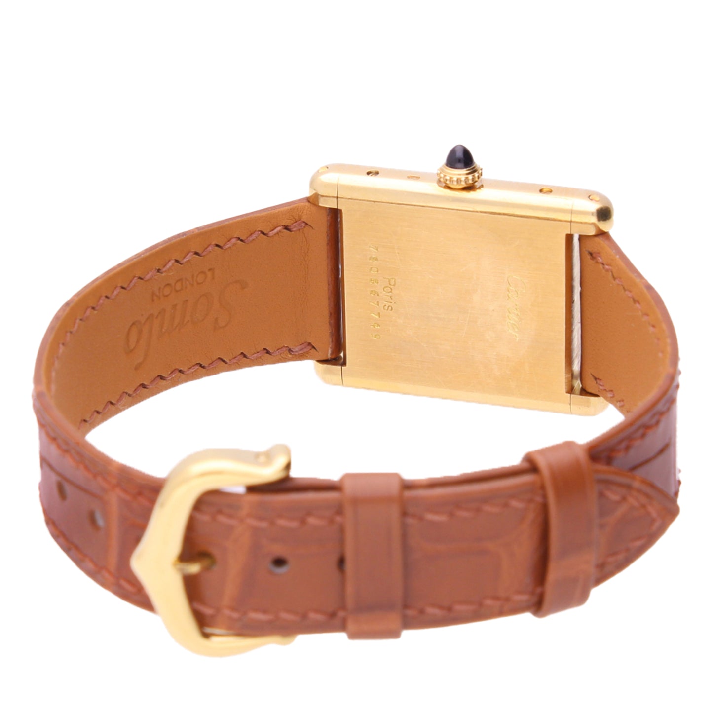 18ct yellow gold Cartier Tank LC wristwatch. Made 1970