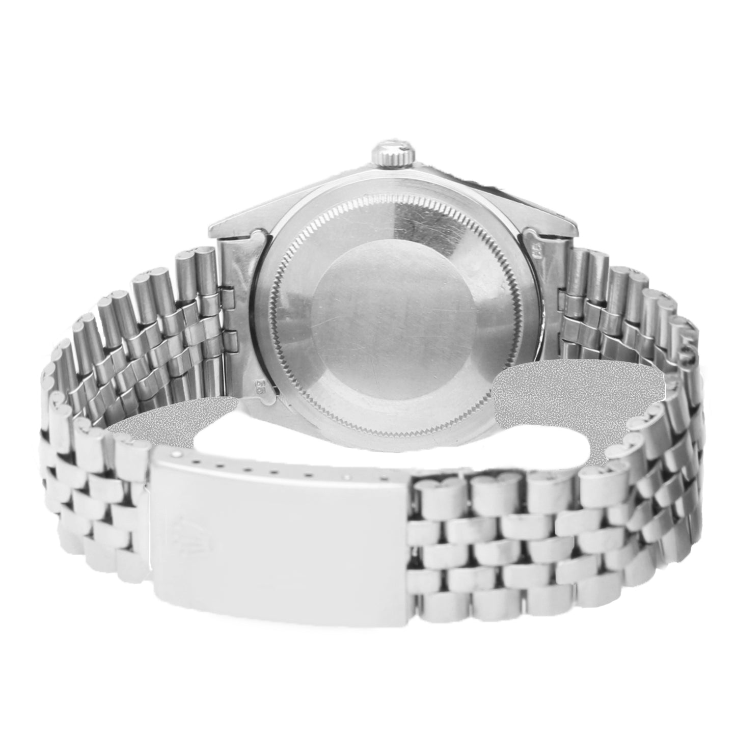 Stainless steel Rolex Oyster Perpetual DateJust 'Turn-O-Graph' wristwatch. Made 1970