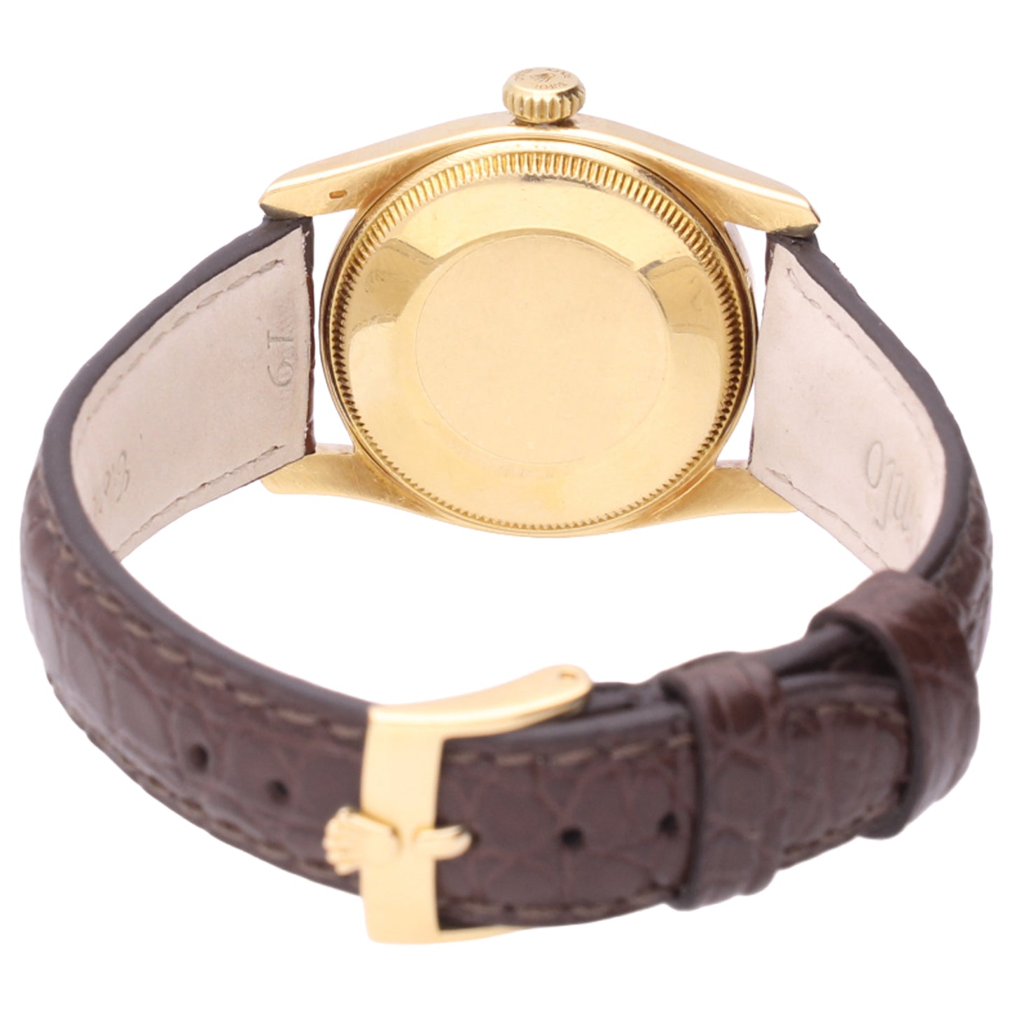 18ct yellow gold Rolex Oyster Perpetual wristwatch. Made 1963