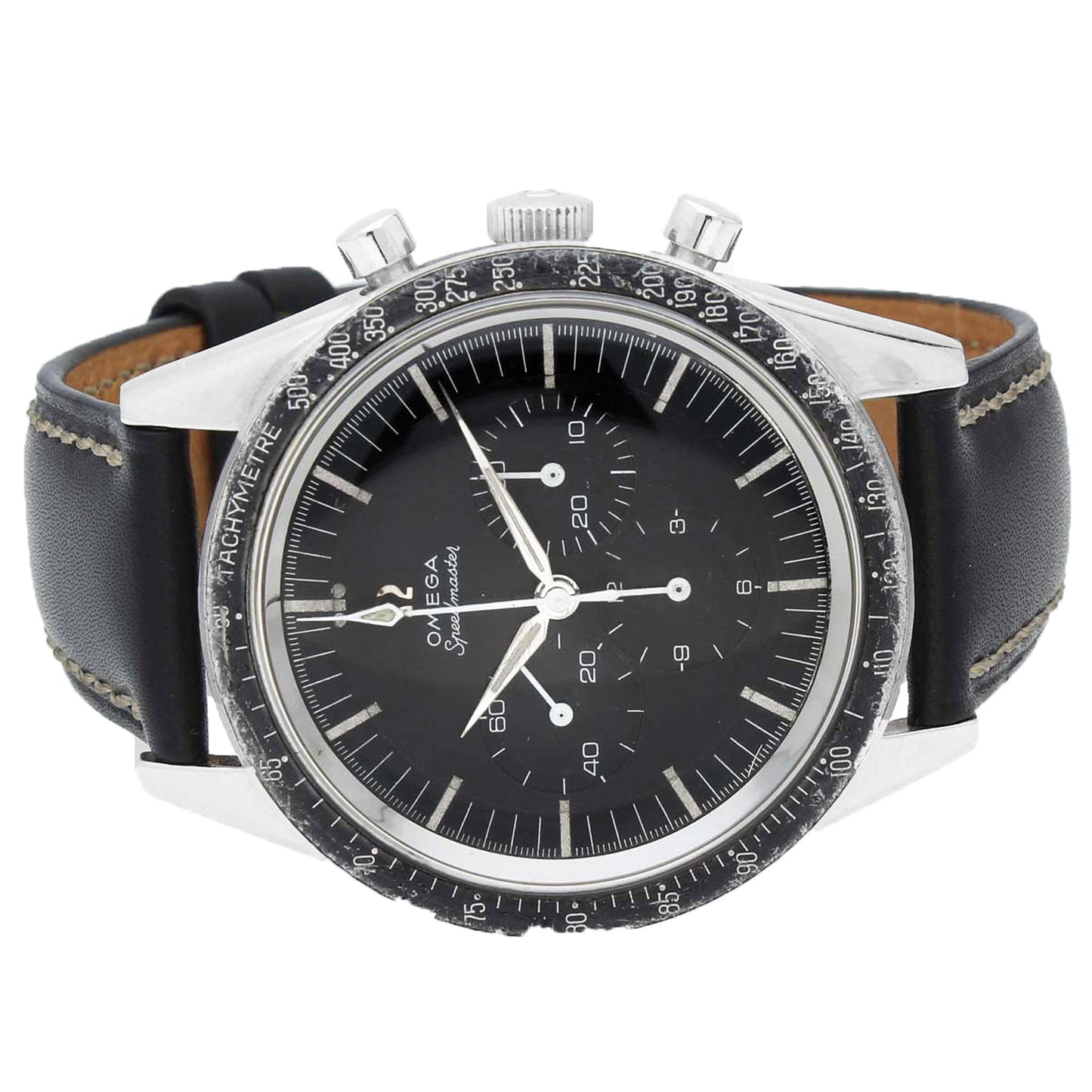 Stainless steel OMEGA ref. 2998-4 Speedmaster chronograph wristwatch. Made 1963