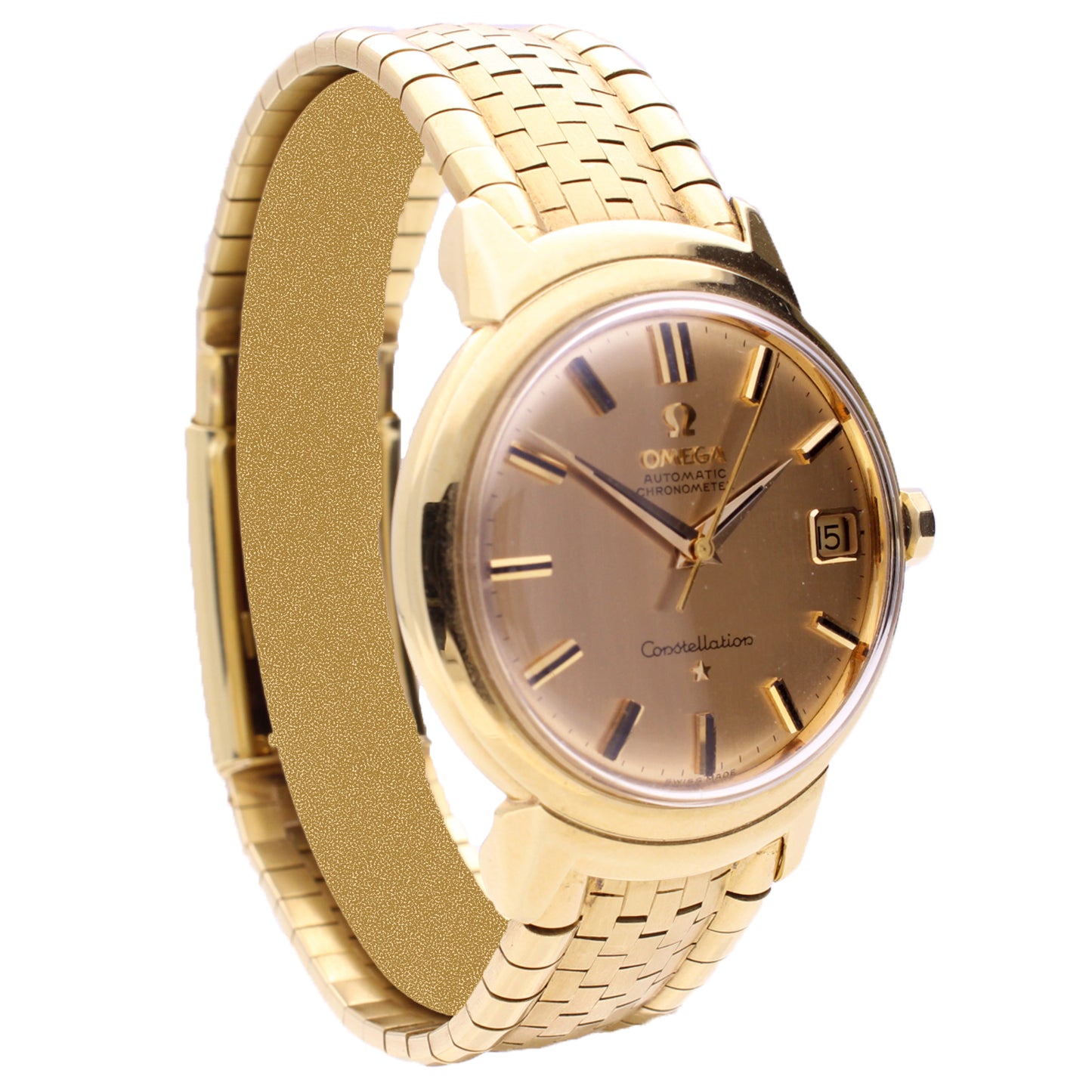 18ct yellow gold OMEGA Constellation automatic chronometer wristwatch. Made 1961