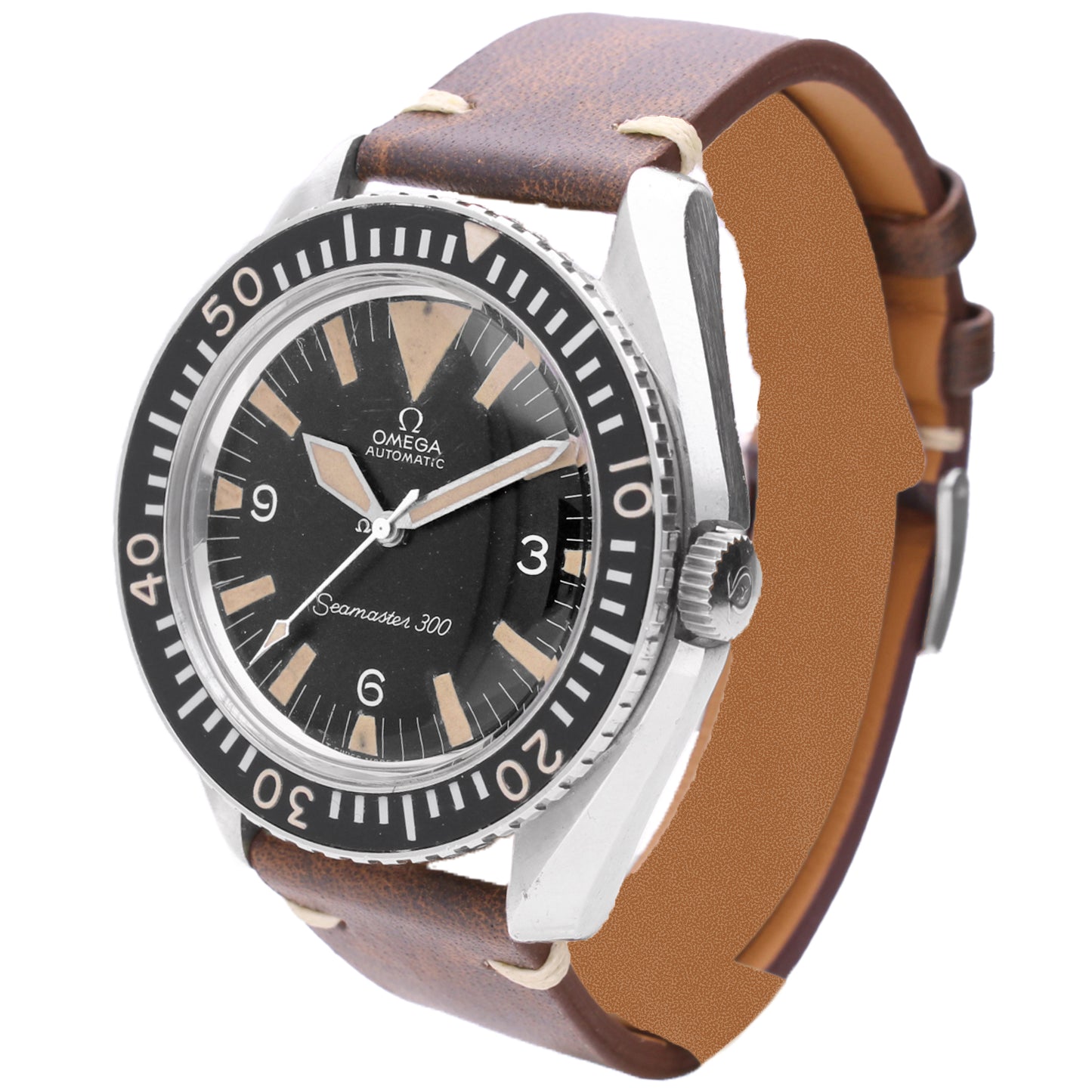 Stainless steel OMEGA Seamaster 300 automatic wristwatch. Made 1967
