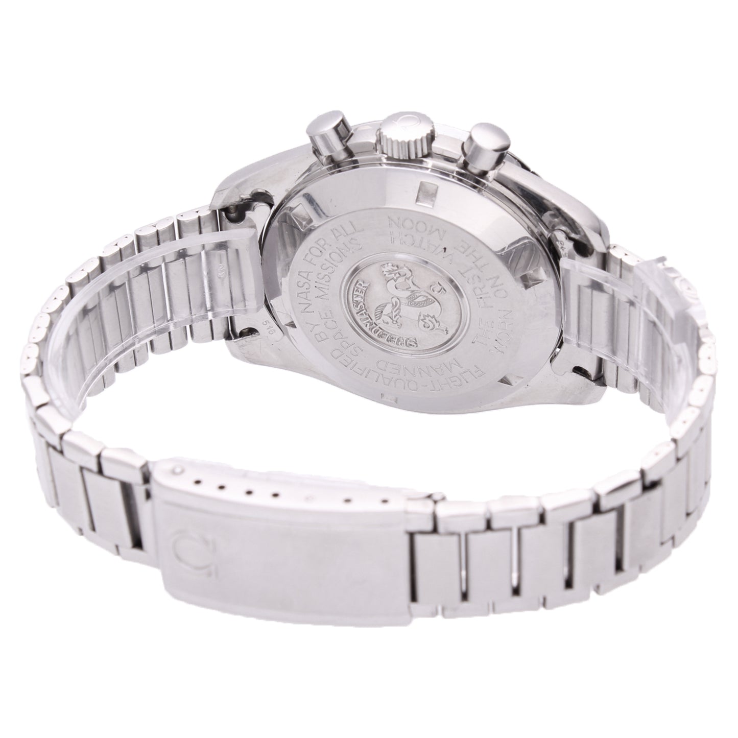 Stainless steel OMEGA ref. 145.022 Speedmaster Professional chronograph wristwatch. Made 1971