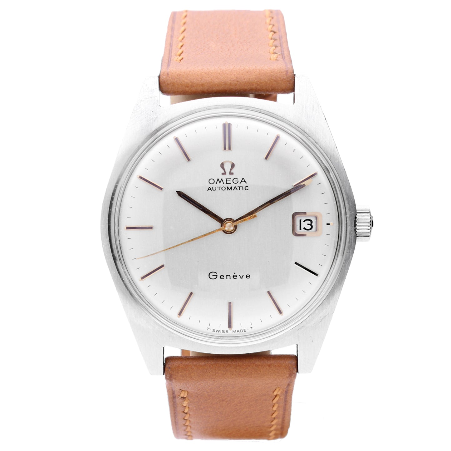 Stainless steel OMEGA Genève automatic wristwatch. Made 1971