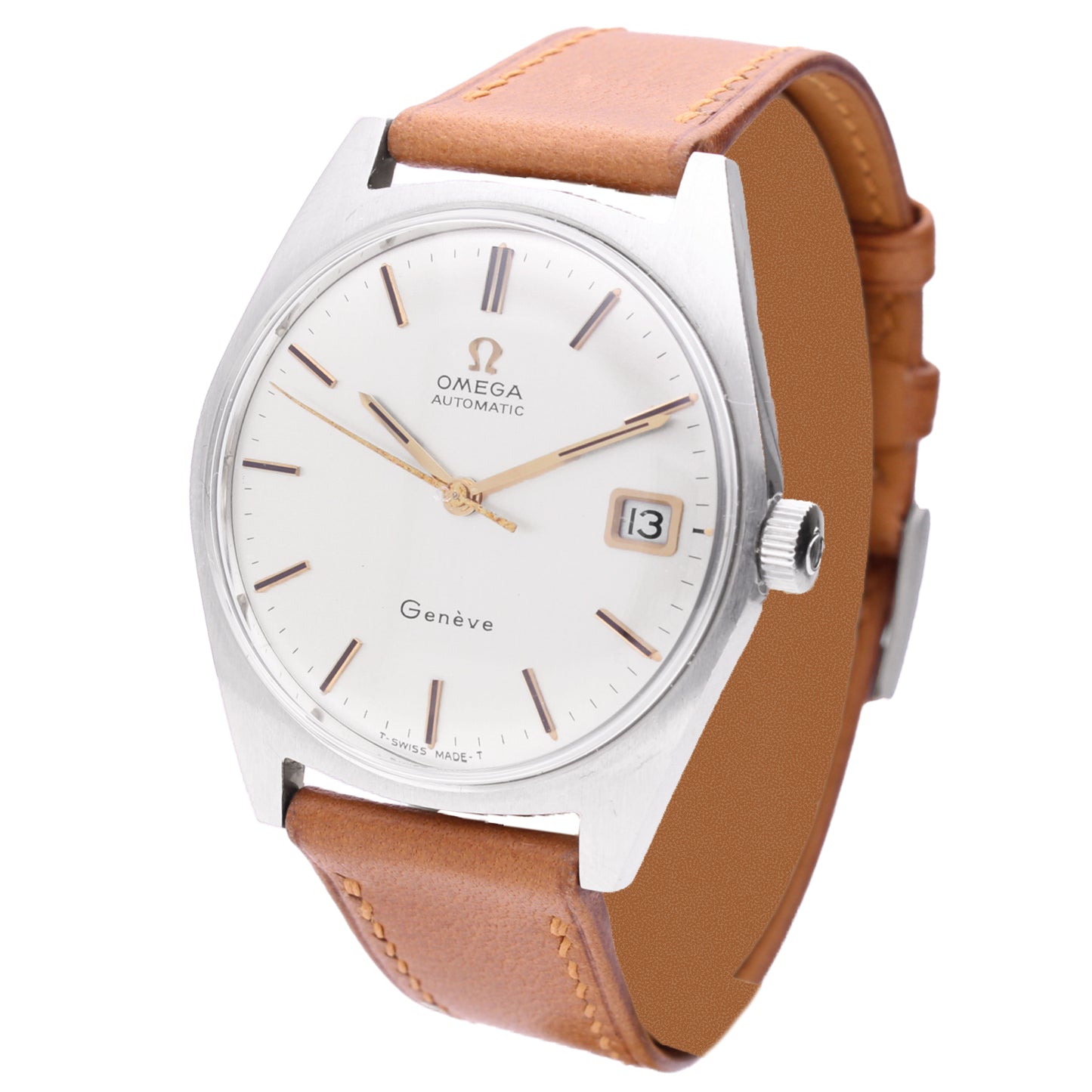 Stainless steel OMEGA Genève automatic wristwatch. Made 1971